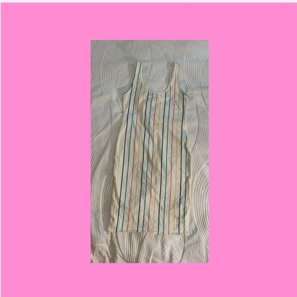 Rainbow Striped Dress